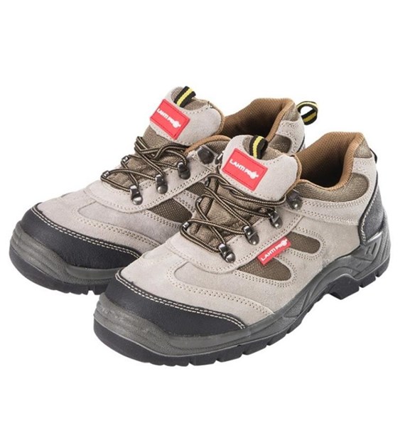 Buty zamszowe OXFORD beżowo - khaki rozm. 43, LAHTI PRO, S1P