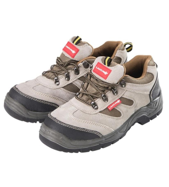 Buty zamszowe OXFORD beżowo - khaki rozm. 43, LAHTI PRO, S1P