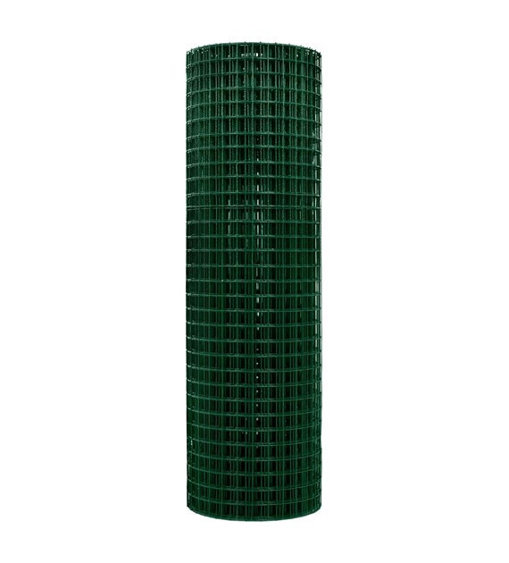 Siatka zgrzewana PCV, oczko 12,7x12,7 mm, drut 1,0 mm, 25 m x 1 m DIAMANTO