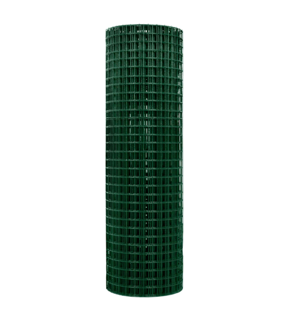 Siatka zgrzewana PCV, oczko 12,7x12,7 mm, drut 1,0 mm, 25 m x 1 m DIAMANTO