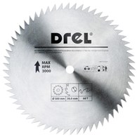 Piła tarczowa DREL CV do drewna 500 x 30 mm 60T