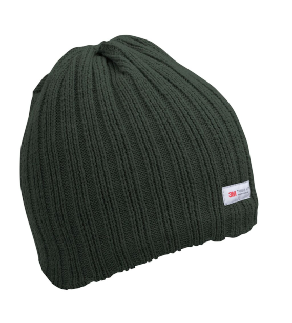 Czapka akrylowa z ociepliną THINSULATE - zielona 3M