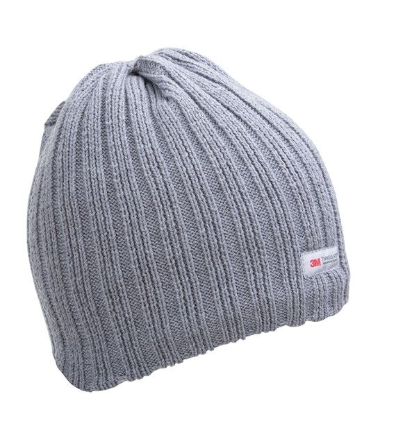 Czapka akrylowa z ociepliną THINSULATE - szara 3M