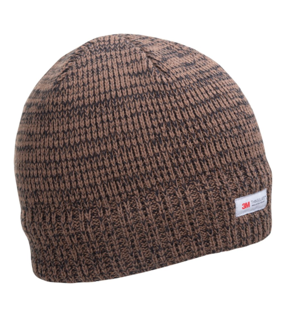 Czapka akrylowa z ociepliną THINSULATE - brązowa