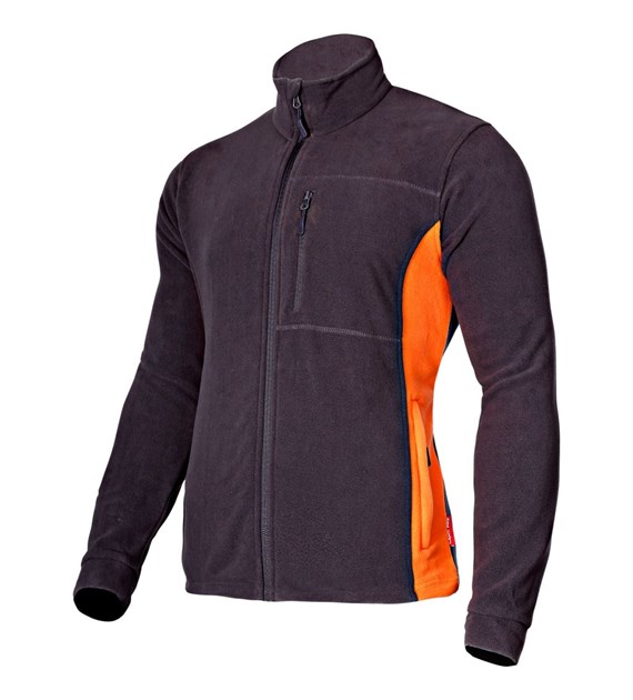 Bluza polarowa grafitowo - pomarańczowa  M  LAHTI PRO, CE