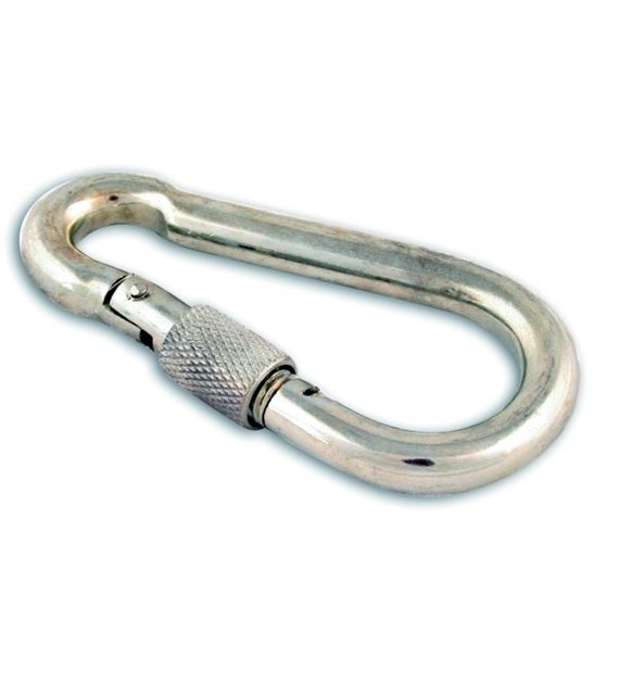 Karabińczyk z zabezpieczeniem 80mm