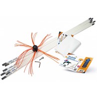 Obrotowy zestaw do czyszczenia komina od dołu 6m TAJFUN