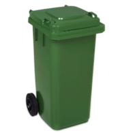 Kosz na śmieci 120L ZIELONY
