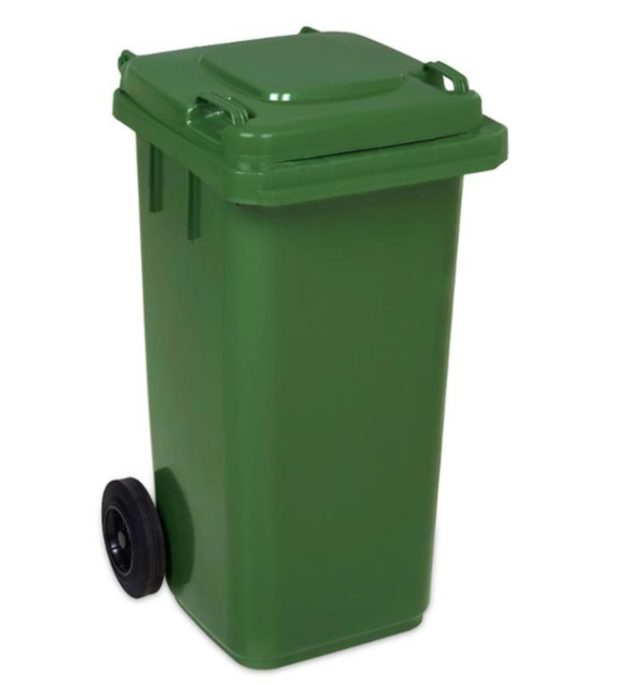 Kosz na śmieci 120L ZIELONY