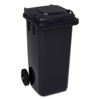 Kosz na śmieci 240L CZARNY