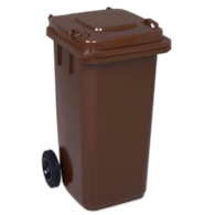Kosz na śmieci 240L BRĄZOWY