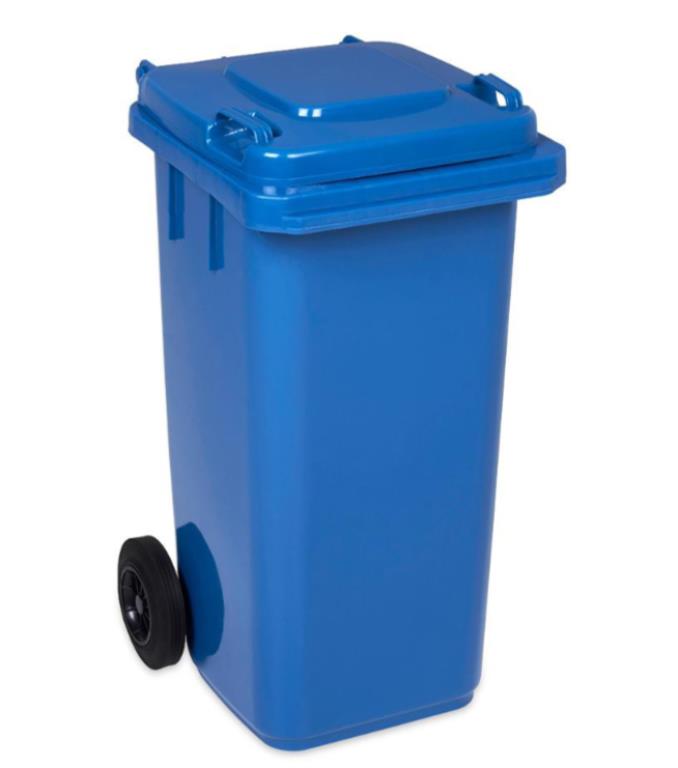 Kosz na śmieci 240L NIEBIESKI