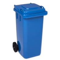 Kosz na śmieci 120L NIEBIESKI