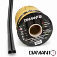 Uszczelka PROFIL ''D'' 12x10mm czarna 50m DIAMANTO