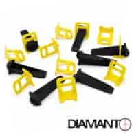 Zestaw do poziomowania płytek (wiaderko) klips 1,0mm-240szt, klin-80szt