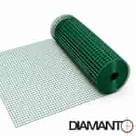 Siatka zgrzewana PCV, oczko 12,7x12,7 mm, drut 1,0 mm, 10 m x 0,5 m DIAMANTO