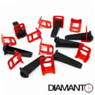 Zestaw do poziomowania płytek (wiaderko) klips 2,0mm-240szt, klin-80szt