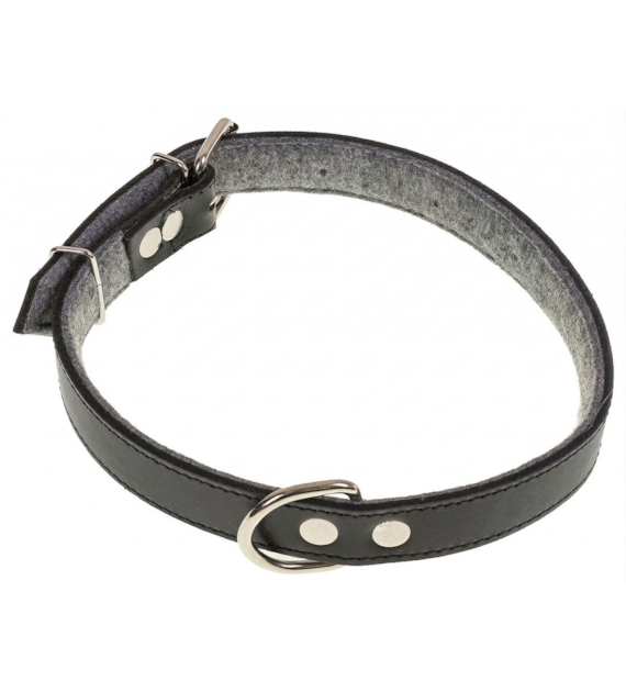 Obroża skóra 3,0 x 70cm czarna