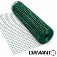 Siatka zgrzewana PCV, oczko 25x25 mm, drut 1,8 mm, 25 m x 1 m DIAMANTO