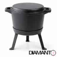Garnek żeliwny EMALIOWANY  8 L - 3w1 DIAMANTO