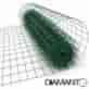 Siatka zgrzewana PCV, oczko 50x100 mm, drut 2,2 mm, 15 m x 1,2 m DIAMANTO