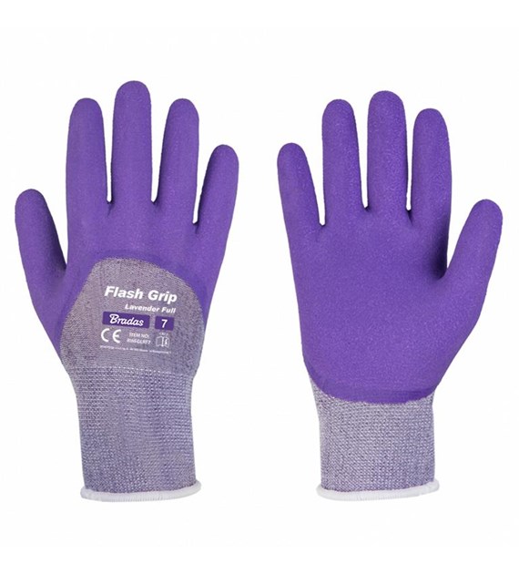 Rękawice ochronne FLASH GRIP LAVENDER FULL, rozm. 6