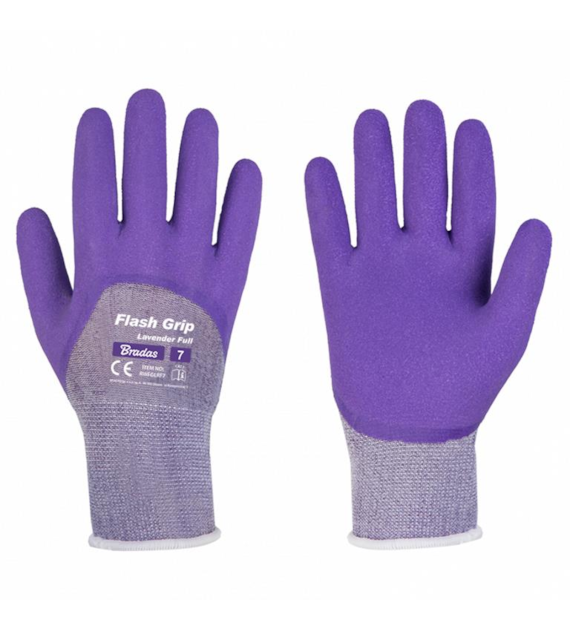 Rękawice ochronne FLASH GRIP LAVENDER FULL, rozm. 6