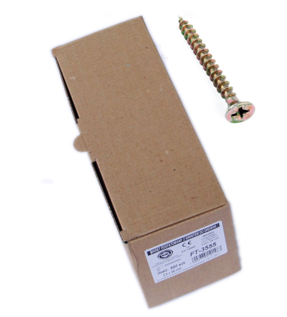 Wkręt hartowany konfekcja średnia 3,5x20mm, 1000 szt