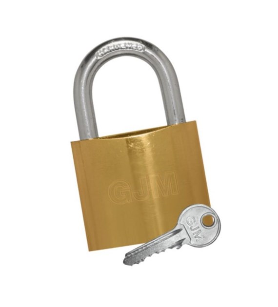 Kłódka GJM KZM50 mosiądz-anoda