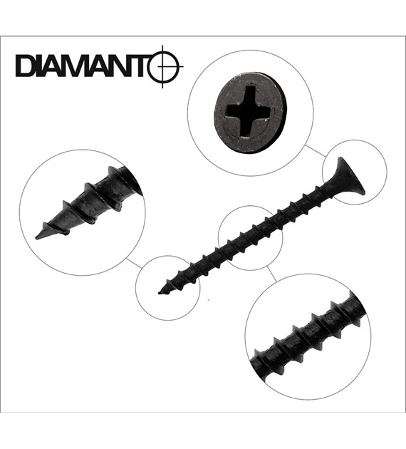 Wkręt P/G konfekcja średnia DREWNO 3,5x25mm