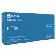 Rękawice NITRYLEX CLASSIC Niebieskie bezpudrowe rozm. S, 100szt