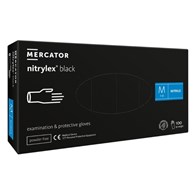 Rękawice NITRYLEX CLASSIC Czarne bezpudrowe rozm. L, 100szt