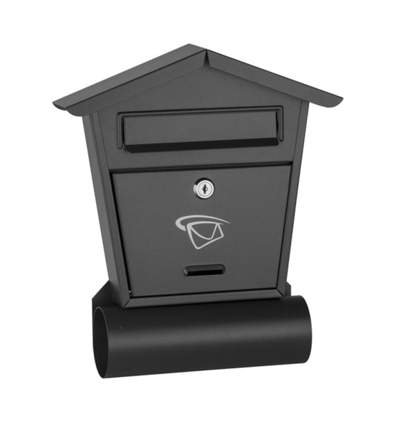 Skrzynka na listy domek mały z tubą 330x280x50mm