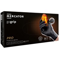 Rękawice GOGRIP-BLACK nitrylowe bezpudrowe rozm. XXL, 50szt