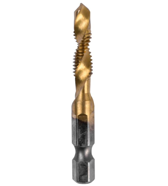 Wiertło do gwintów M6 x 1,0 x 57,5 x 32 mm, uchwyt quick change Hex