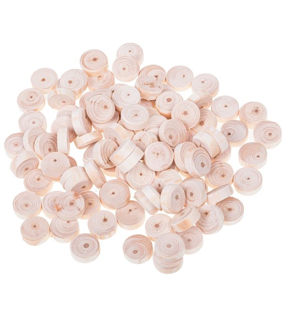 Fleki sosna/świerk gałęziowe fi20x7mm, 100szt