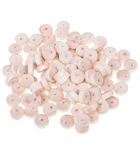 Fleki sosna/świerk gałęziowe fi20x7mm, 100szt