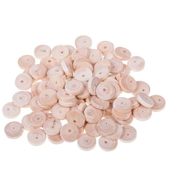 Fleki sosna/świerk gałęziowe fi30x7mm, 100szt