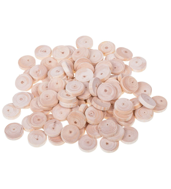 Fleki sosna/świerk gałęziowe fi30x7mm, 100szt