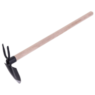 Motyczka KUTA sercowa+widełki trzon 60cm, szerokość 10cm, długość 11cm