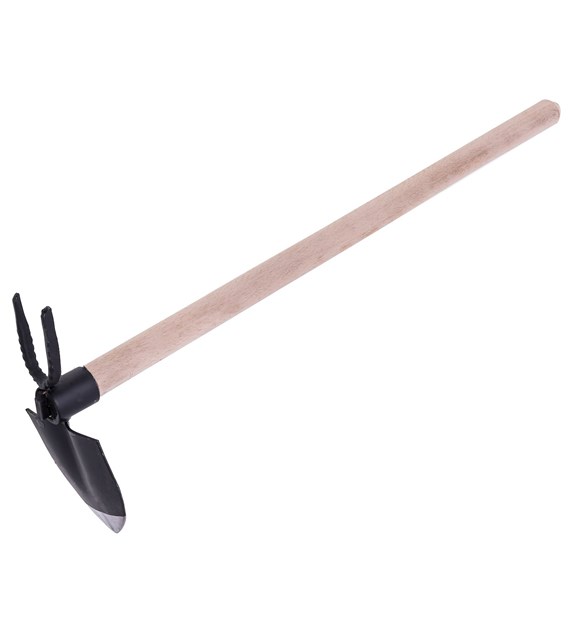 Motyczka KUTA sercowa+widełki trzon 60cm, szerokość 10cm, długość 11cm