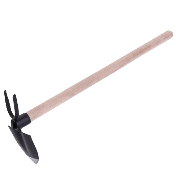 Motyczka KUTA sercowa+widełki trzon 60cm, szerokość 10cm, długość 11cm
