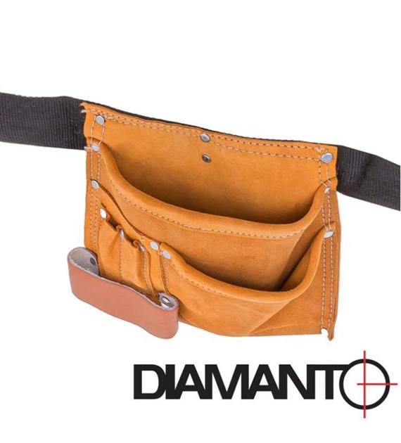 Pas monterski skórzany 5 kieszeni DIAMANTO