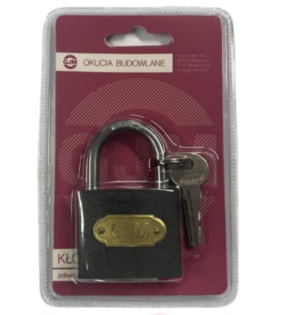 Kłódka GJM żeliwna 40 BLISTER