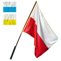 Flaga 70x112cm biało-czerwona PREMIUM