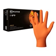 Rękawice GOGRIP-ORANGE nitrylowe bezpudrowe rozm. M, 50szt