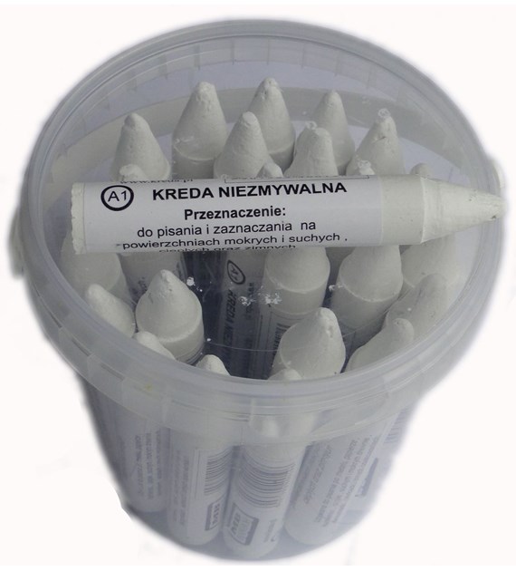 Kreda niezmywalna BIAŁA 1szt
