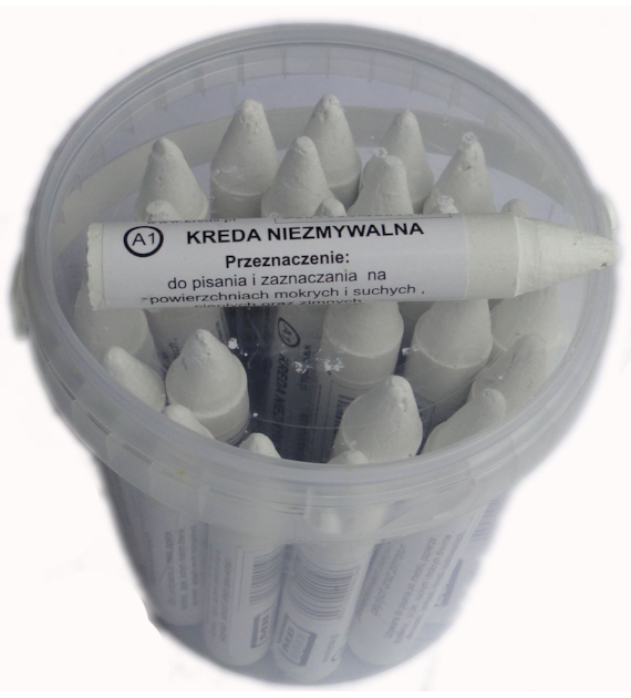 Kreda niezmywalna BIAŁA 1szt
