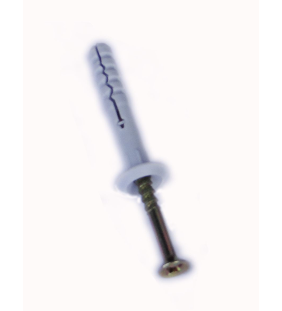 Kołek do wbijania z kołnierzem 6x80mm, 100 szt