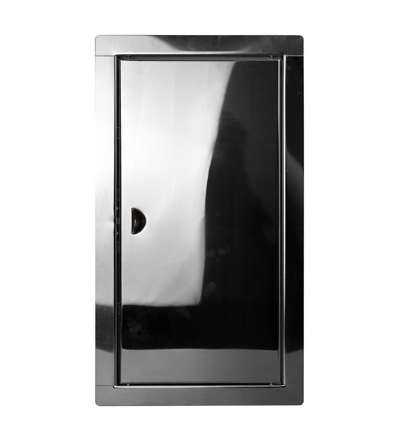 Drzwiczki rewizyjne nierdzewne zatrzask (wew. 25x40cm)